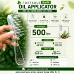 Portable oil applicator comb